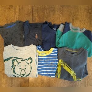 Bundle Of 7 Long Sleeves Tees, 4T